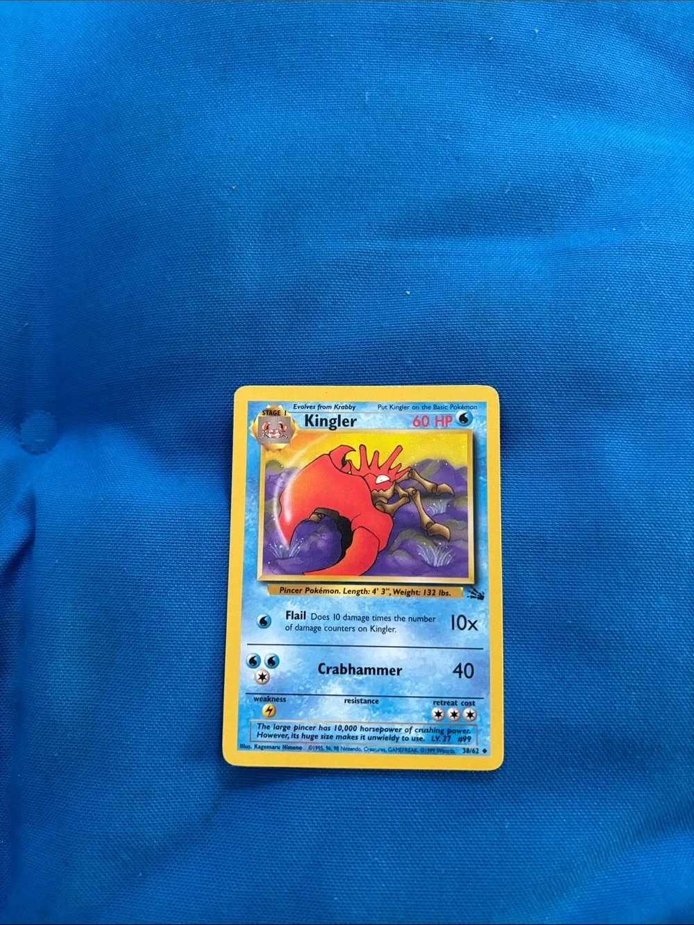 Pokémon Cards Kingler HP 60 1995,1996,1998 NWOTS Water Type Pokemon